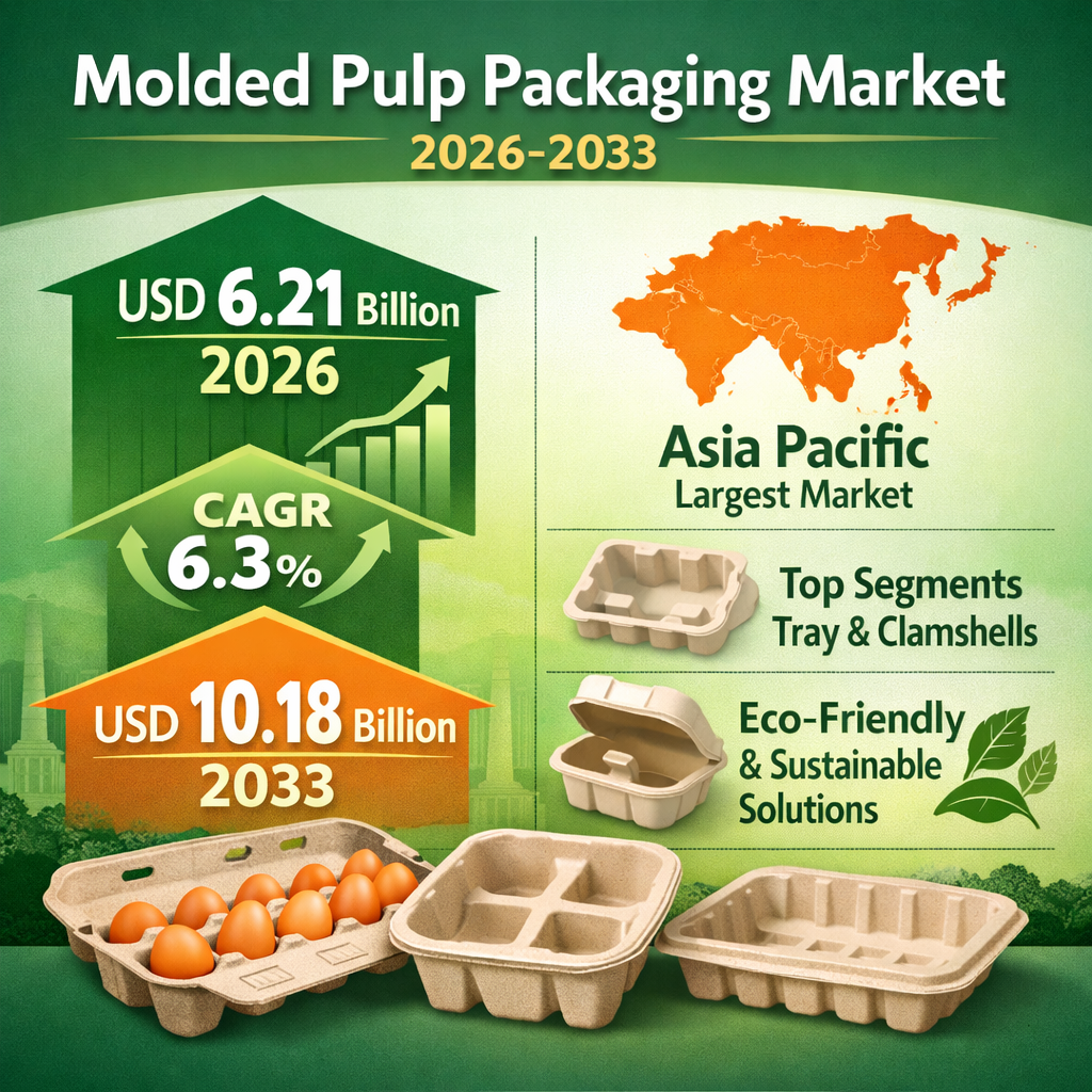 Molded Pulp Packaging Market Size, Trends, Share – 2033